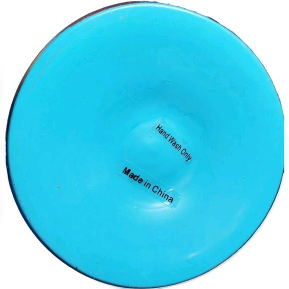 Christmas Handblown Wine Water Glass Hand Painted Blue Snowman Adult Humor Gift - Picture 8 of 8